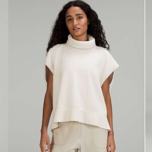 Lululemon Cream Brushed Cotton Merino Blend Tunic